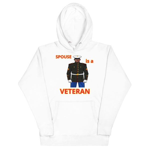 SPOUSE IS A VETERAN TOO FOWER Unisex Hoodie - Image 5
