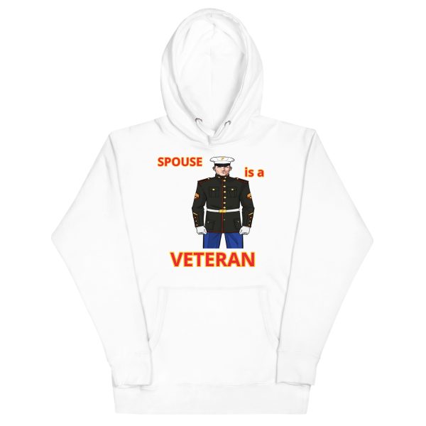 SPOUSE IS A VETERAN TOO FOWER Unisex Hoodie - Image 5
