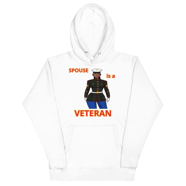 SPOUSE IS A VETERAN TOO FOWER Unisex Hoodie - Image 5