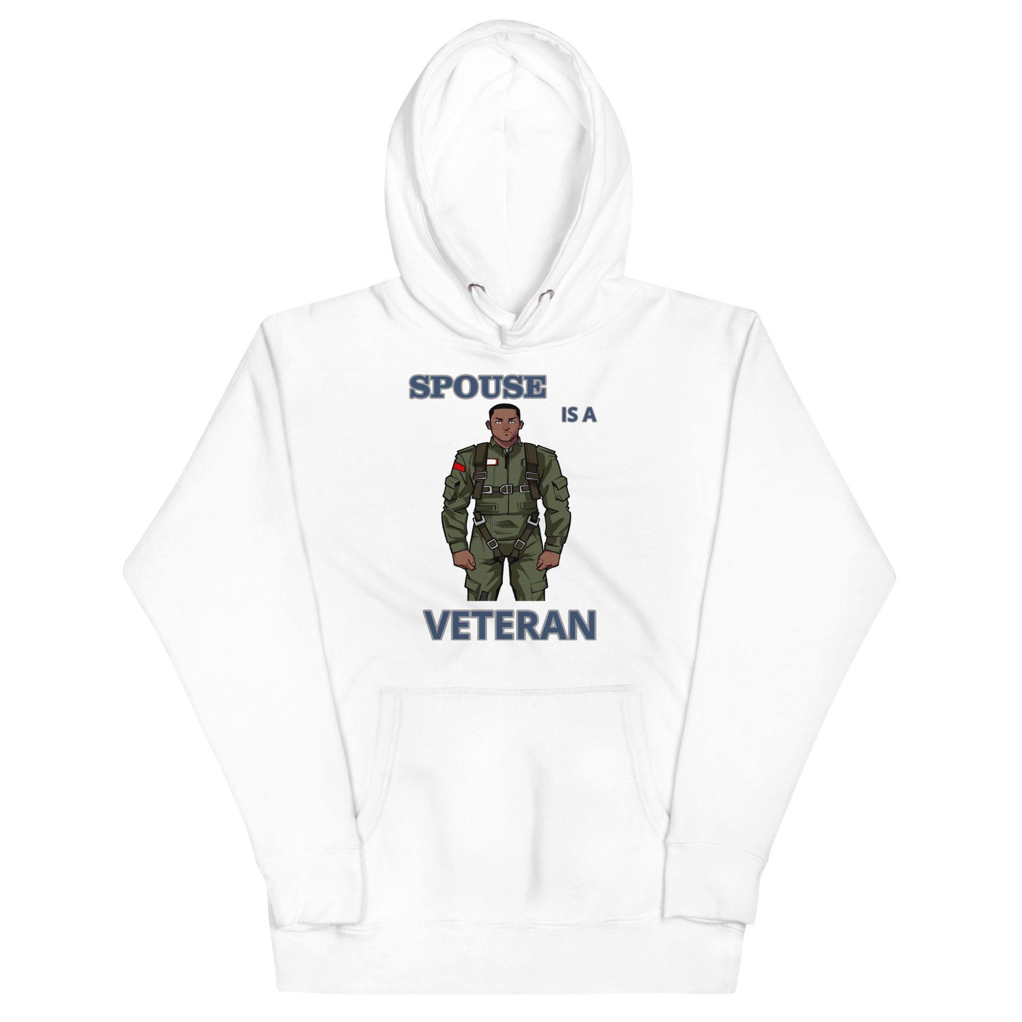 SPOUSE IS A VETERAN TOO FOWER Unisex Hoodie - Image 5