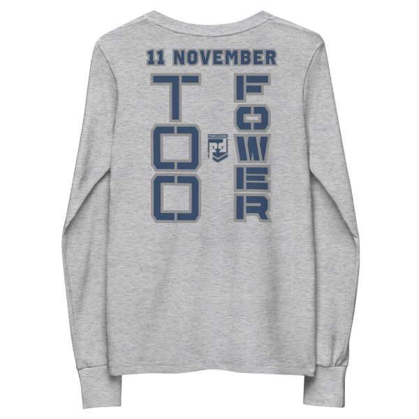 MOM IS A VETERAN TOO FOWER Youth Long Sleeve Tee - Image 4