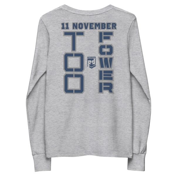 MOM IS A VETERAN TOO FOWER Youth Long Sleeve Tee - Image 4