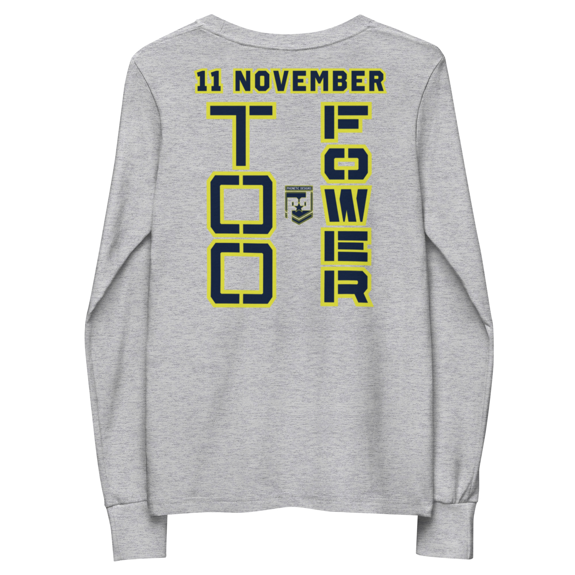 MOM IS A VETERAN TOO FOWER Youth Long Sleeve Tee - Image 4