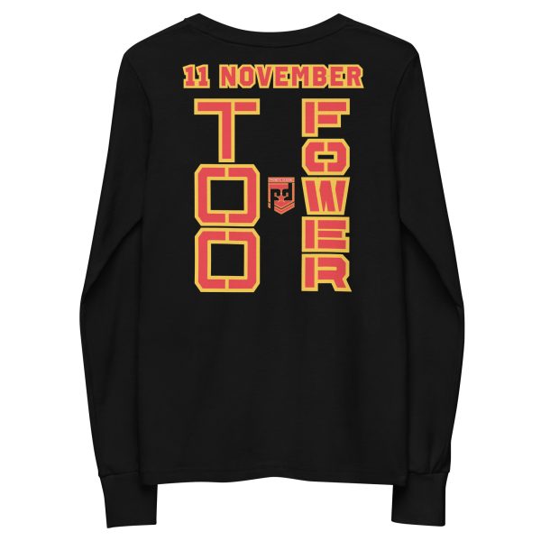 MOM IS A VETERAN TOO FOWER Youth Long Sleeve Tee