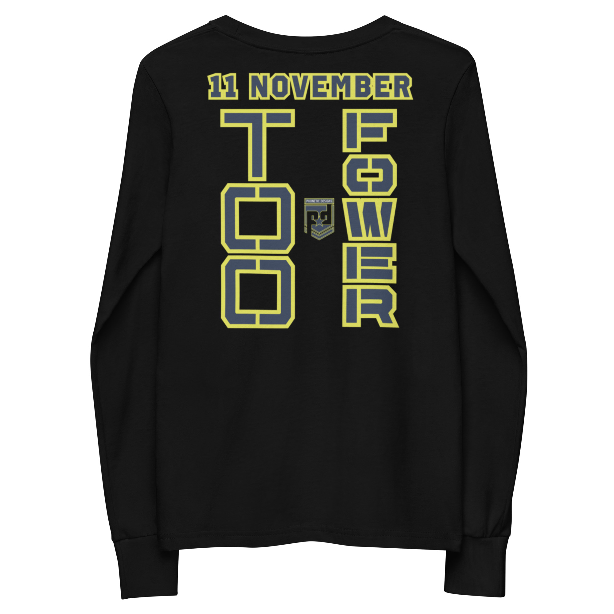MOM IS A VETERAN TOO FOWER Youth Long Sleeve Tee - Image 2