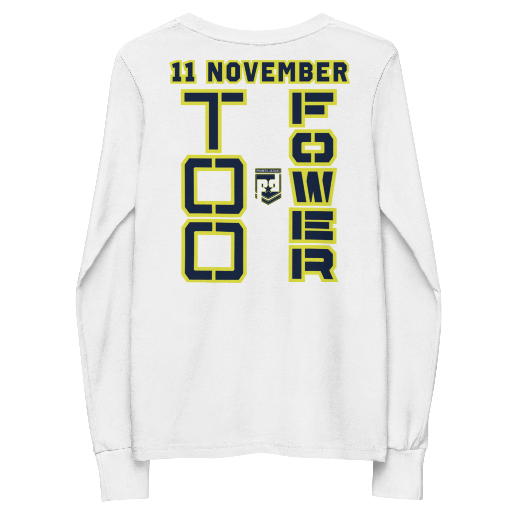 MOM IS A VETERAN TOO FOWER Youth Long Sleeve Tee - Image 6