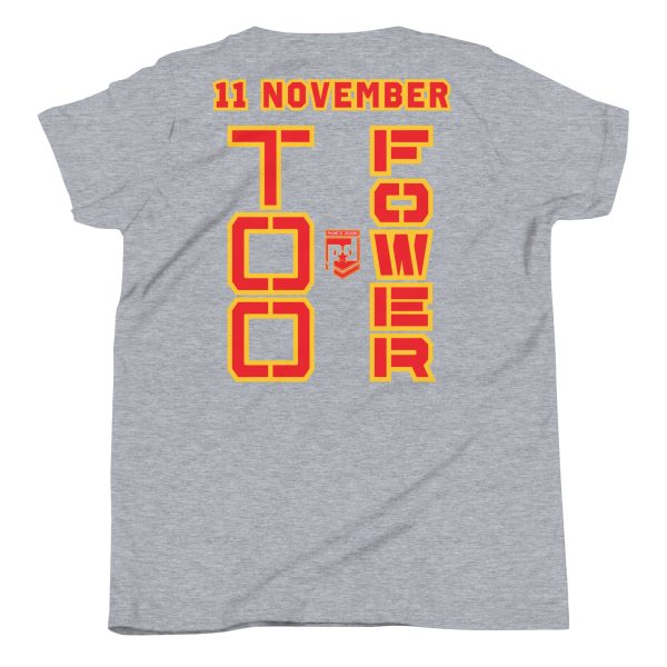 MOM IS A VETERAN TOO FOWER Youth Short Sleeve T-Shirt - Image 4