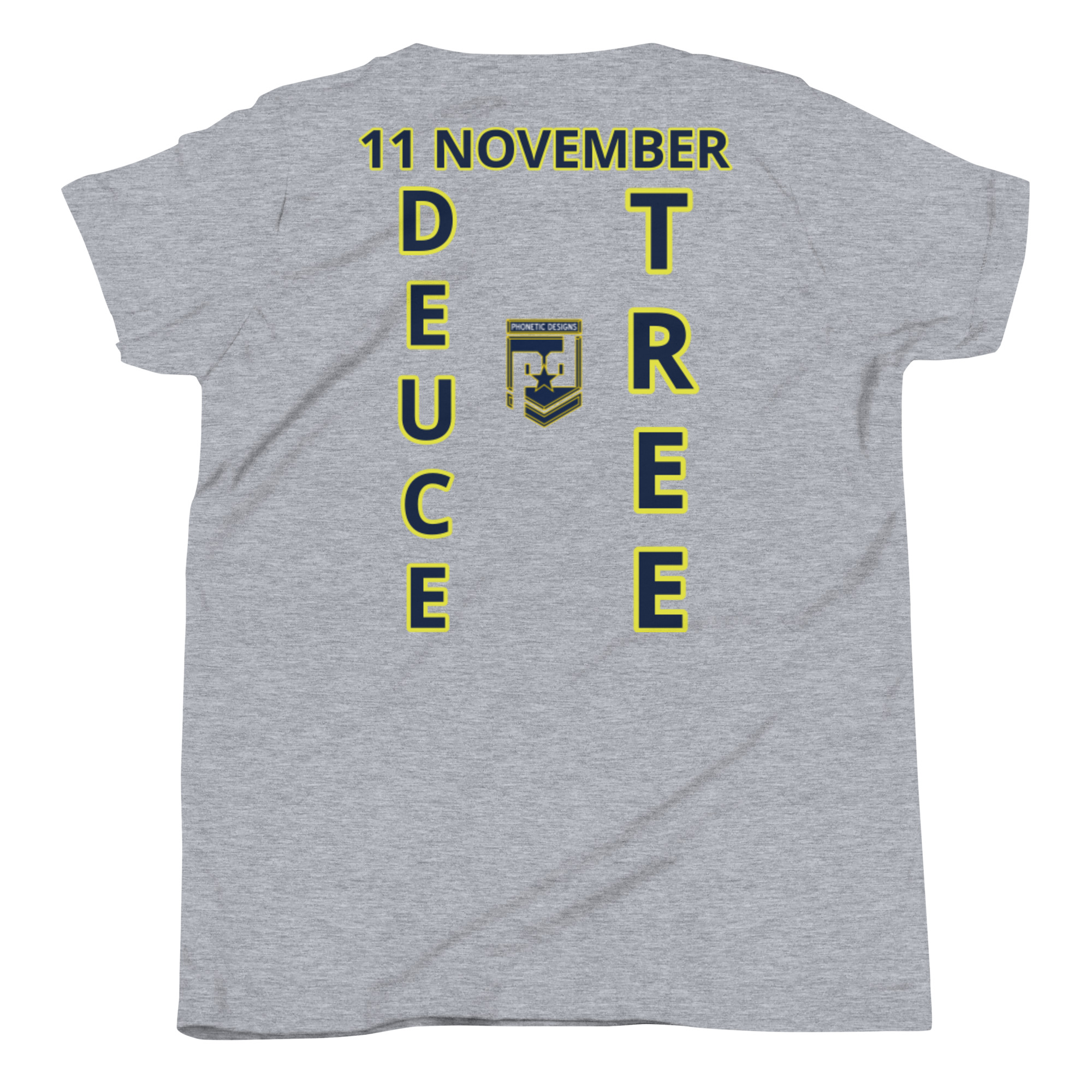 MOM IS A VETERAN TOO FOWER Youth Short Sleeve T-Shirt - Image 4