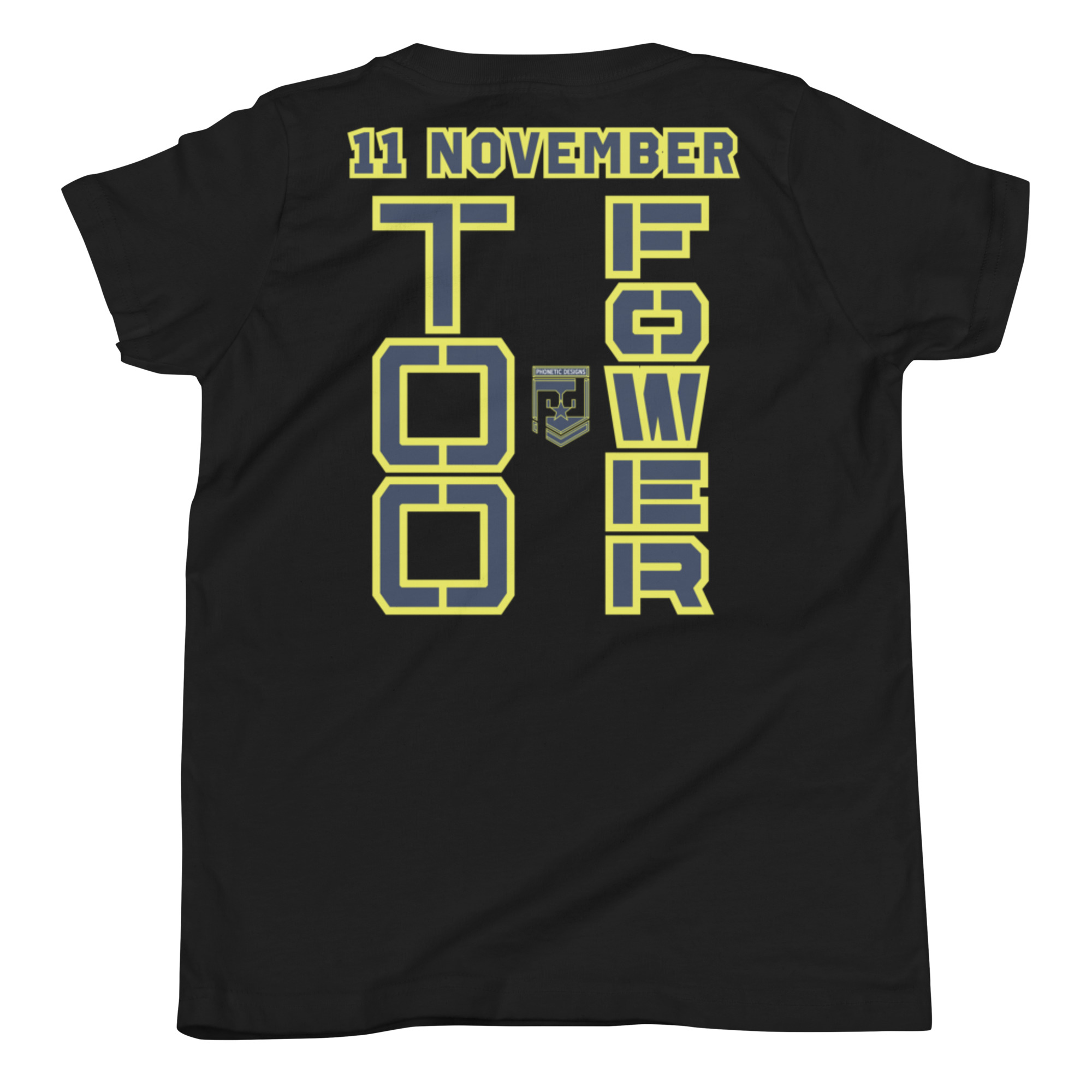 MOM IS A VETERAN TOO FOWER Youth Short Sleeve T-Shirt - Image 2