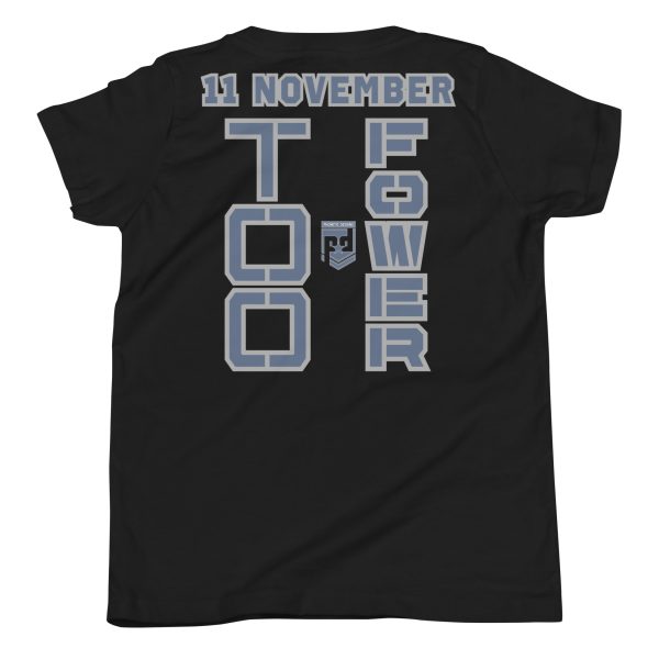 DAD IS A VETERAN TOO FOWER Youth Short Sleeve T-Shirt
