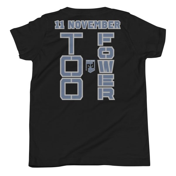 DAD IS A VETERAN TOO FOWER Youth Short Sleeve T-Shirt