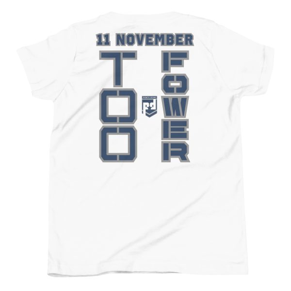 MOM IS A VETERAN TOO FOWER Youth Short Sleeve T-Shirt - Image 6