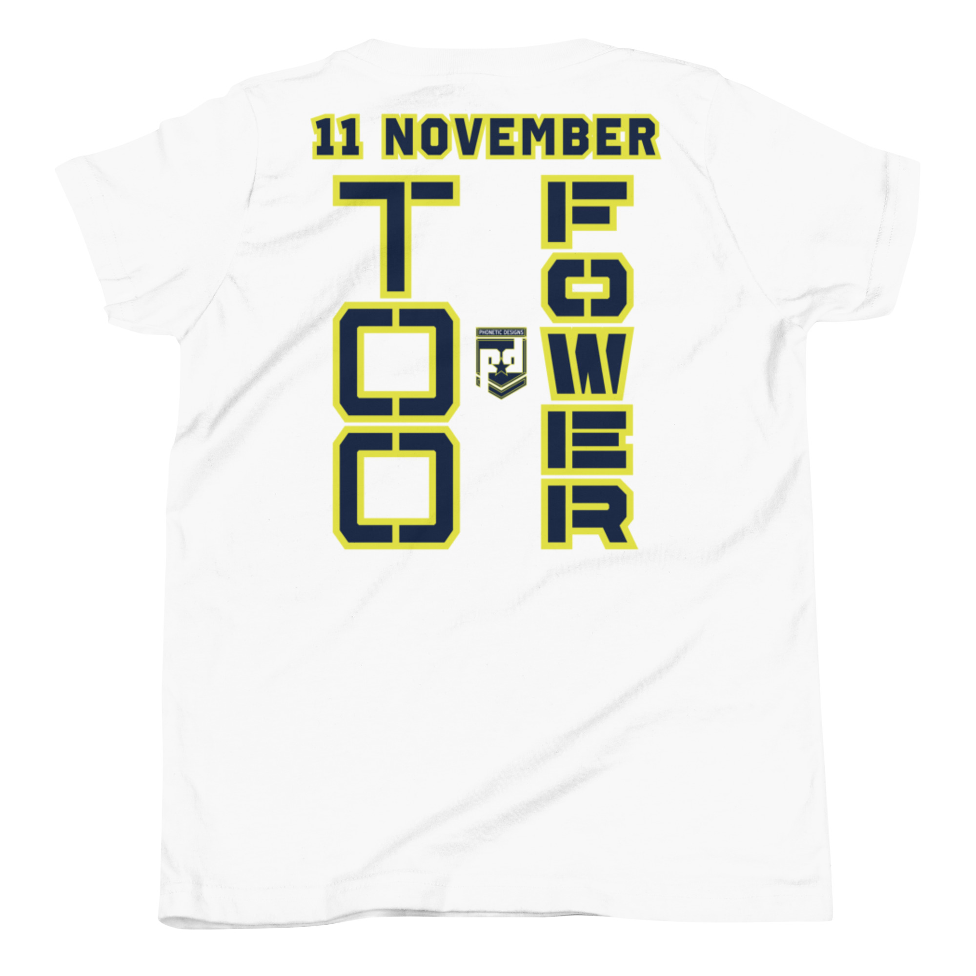 MOM IS A VETERAN TOO FOWER Youth Short Sleeve T-Shirt - Image 6