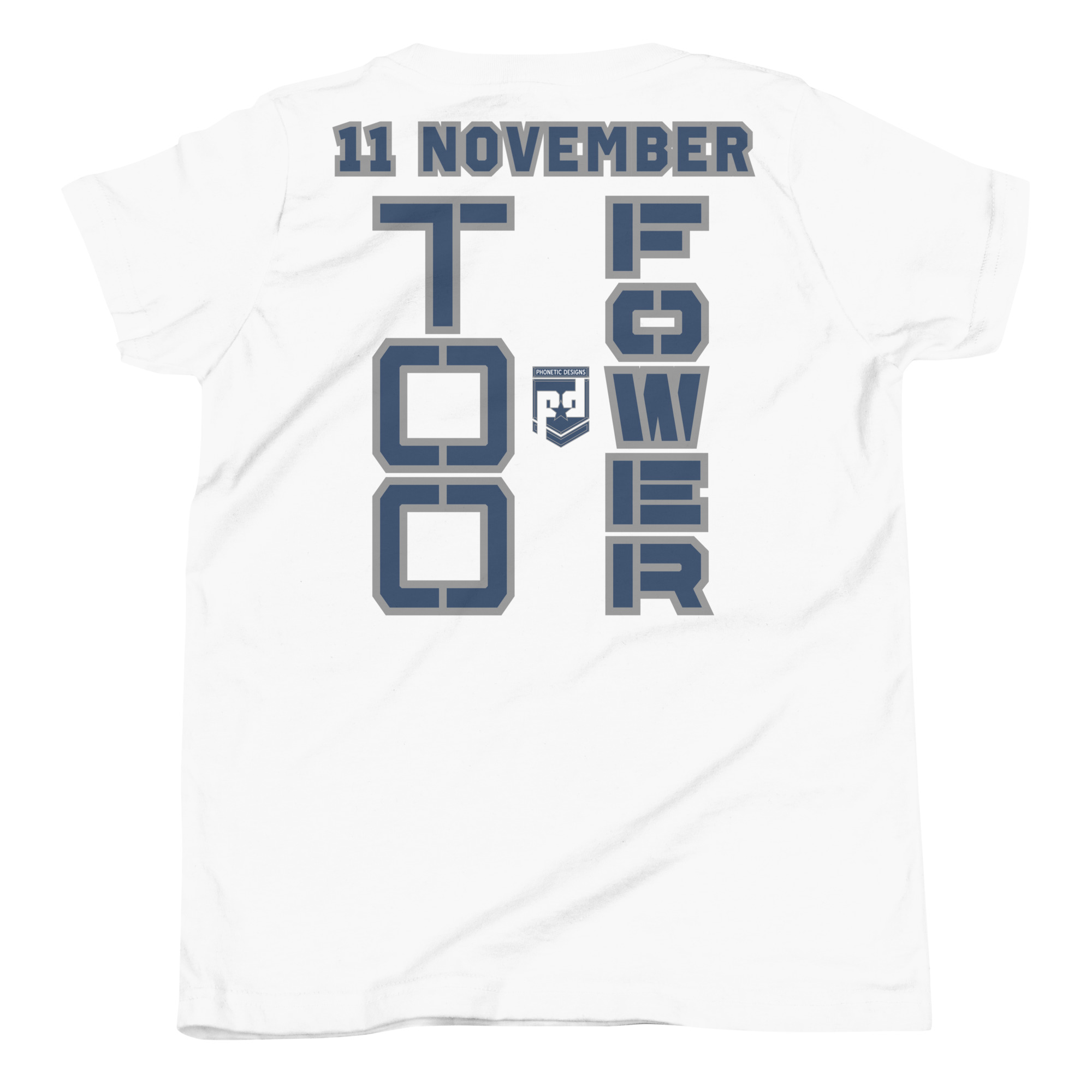 DAD IS A VETERAN TOO FOWER Youth Short Sleeve T-Shirt - Image 6