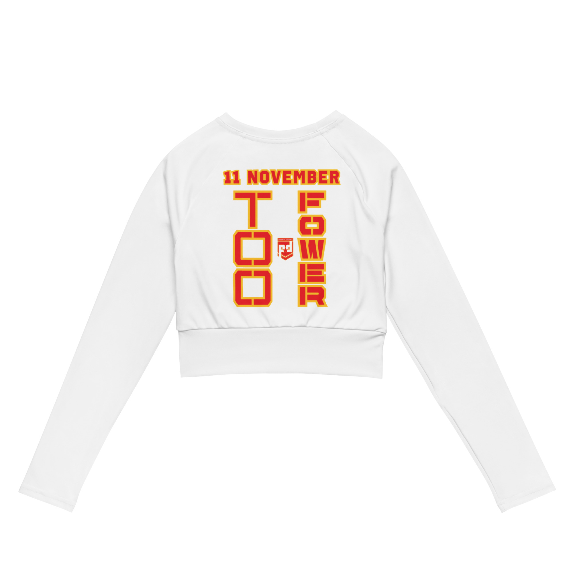 DAD IS A VETERAN TOO FOWER Recycled Long-Sleeve Crop Top - Image 2