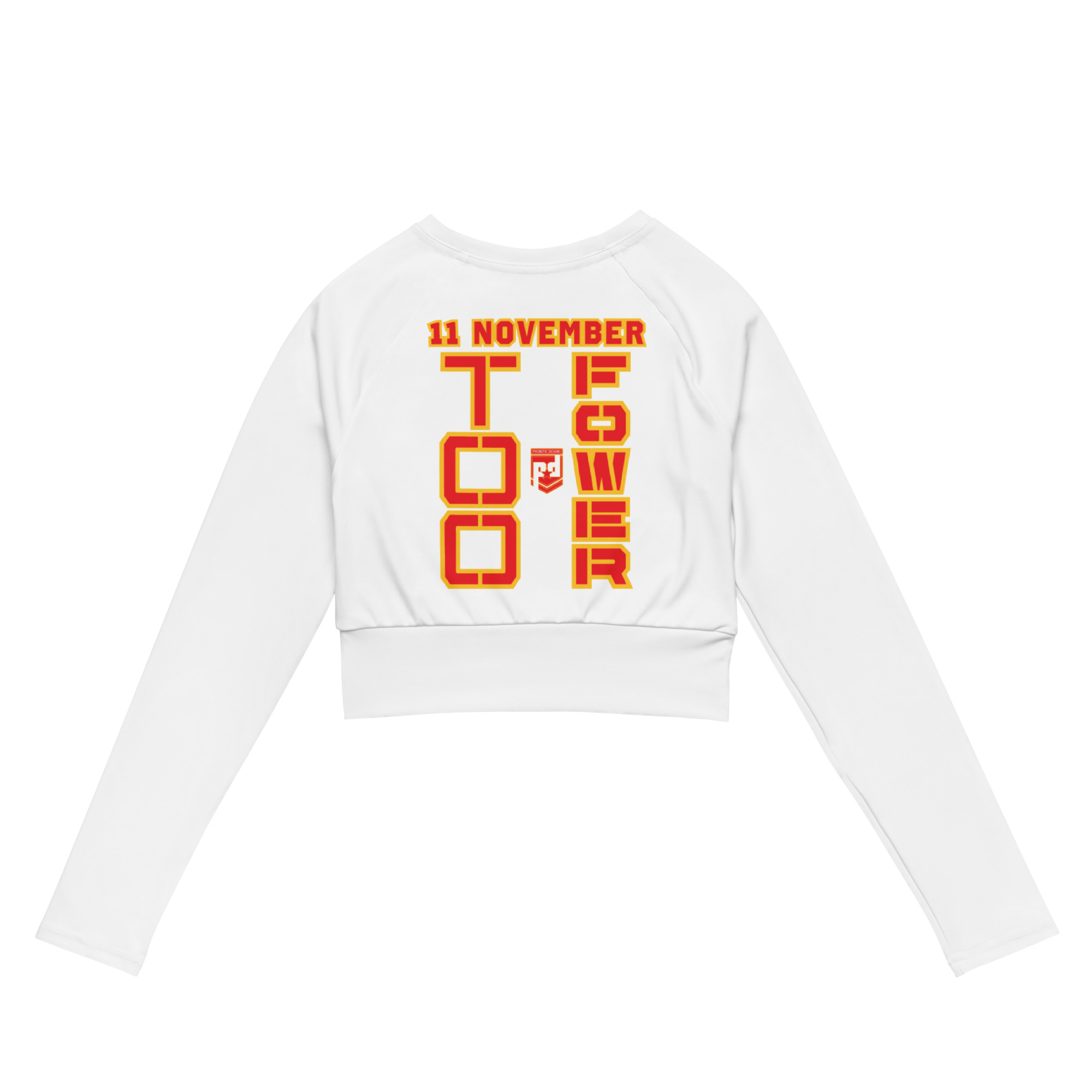 DAD IS A VETERAN TOO FOWER Recycled Long-Sleeve Crop Top - Image 2