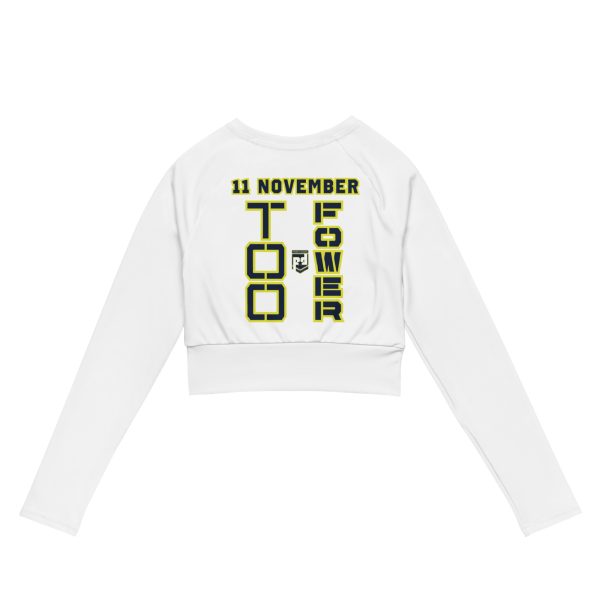 DAUGHTER IS A VETERAN TOO FOWER Recycled Long-Sleeve Crop Top