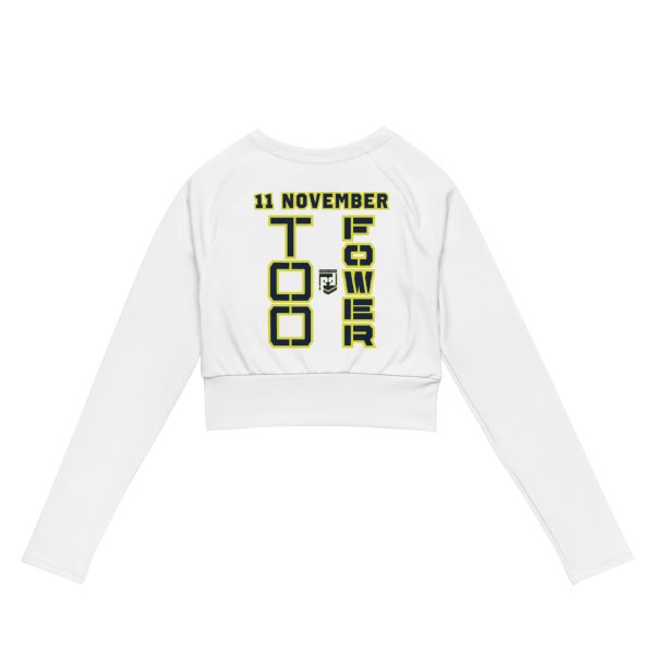 GRANDMA IS A VETERAN TOO FOWER Recycled Long-Sleeve Crop Top