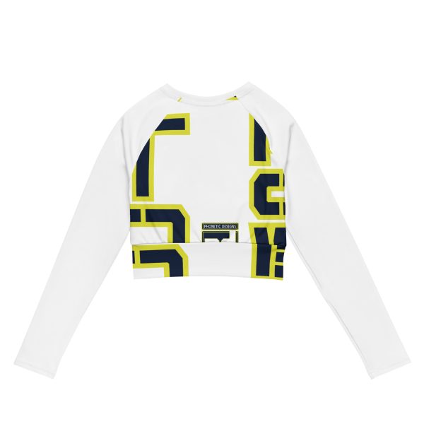 GRANDMA IS A VETERAN TOO FOWER Recycled Long-Sleeve Crop Top