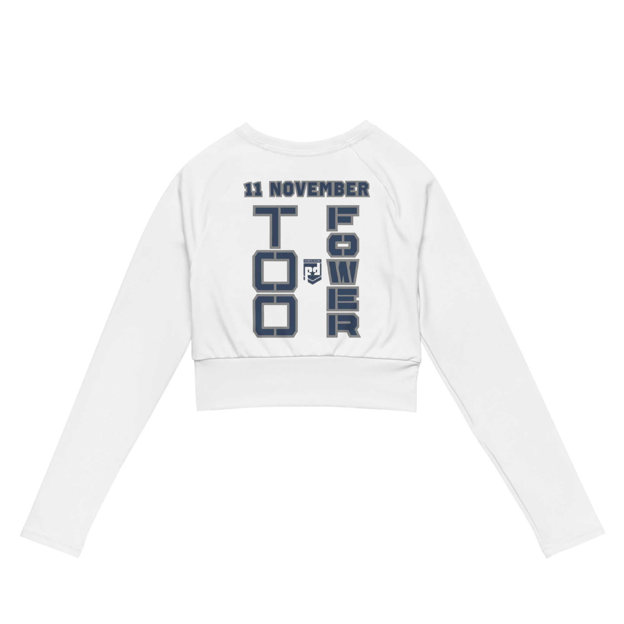 GRANDMA IS A VETERAN TOO FOWER Recycled Long-Sleeve Crop Top - Image 2