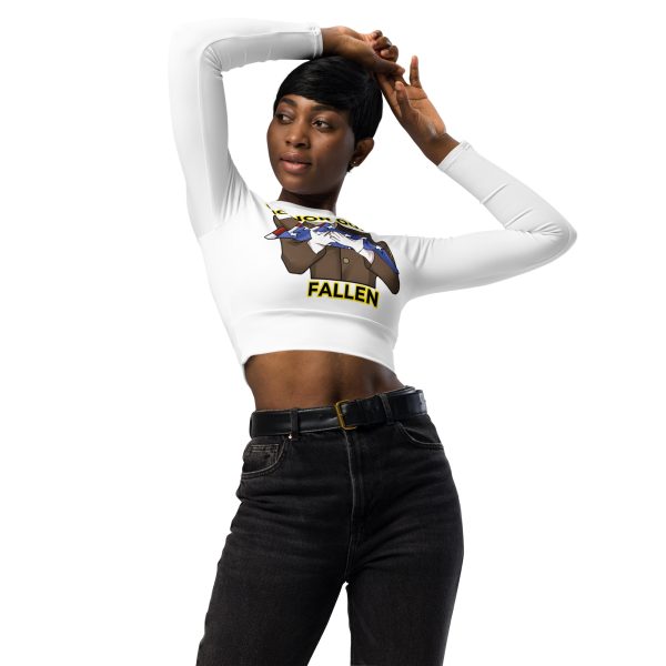 HONOR OUR FALLEN TOO FIFE Recycled Long-Sleeve Crop Top