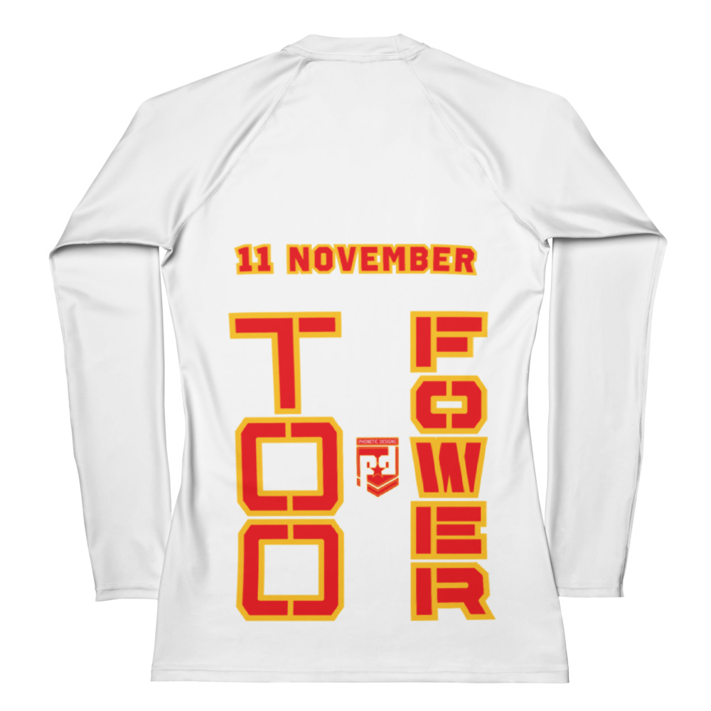 DAD IS A VETERAN TOO FOWER Women's Rash Guard - Image 2