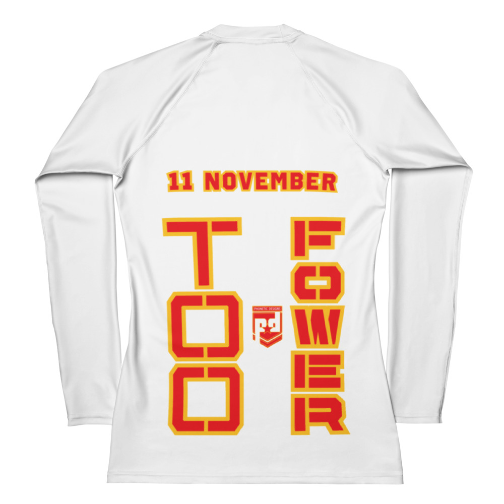 DAD IS A VETERAN TOO FOWER Women's Rash Guard - Image 2