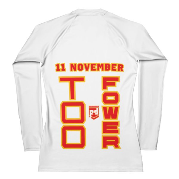 DAUGHTER IS A VETERAN TOO FOWER Women's Rash Guard - Image 2