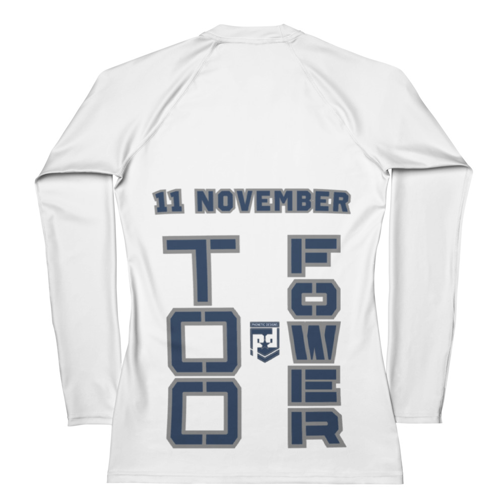 GRANDMA IS A VETERAN TOO FOWER Women's Rash Guard - Image 2