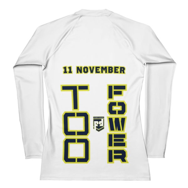 GRANDPA IS A VETERAN TOO FOWER Women's Rash Guard
