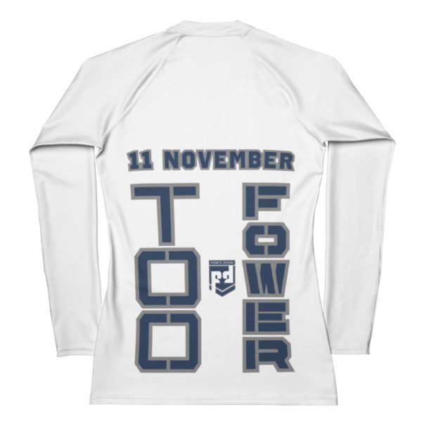 I SUPPORT  VETERANS TOO FOWER Women's Rash Guard