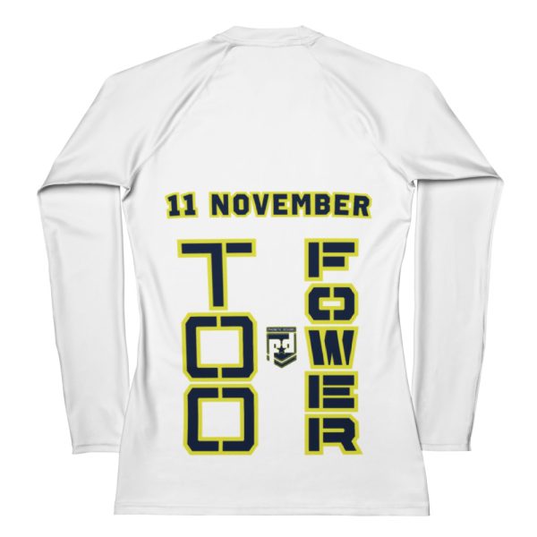 I SUPPORT  VETERANS TOO FOWER Women's Rash Guard