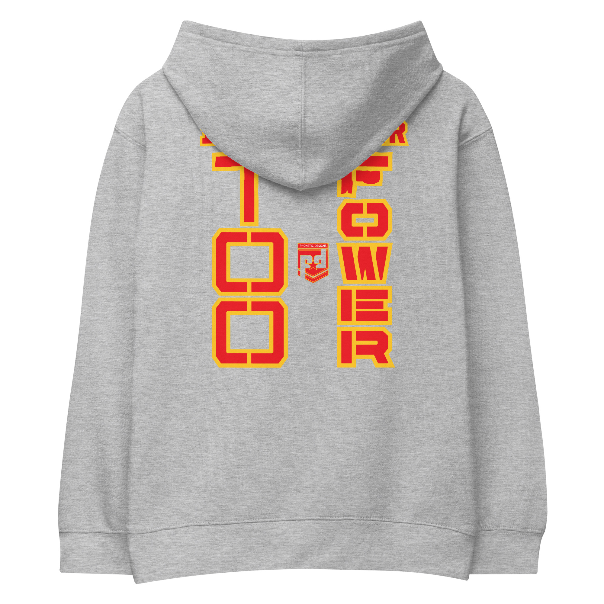 DAD IS A VETERAN TOO FOWER Kids Fleece Hoodie - Image 4