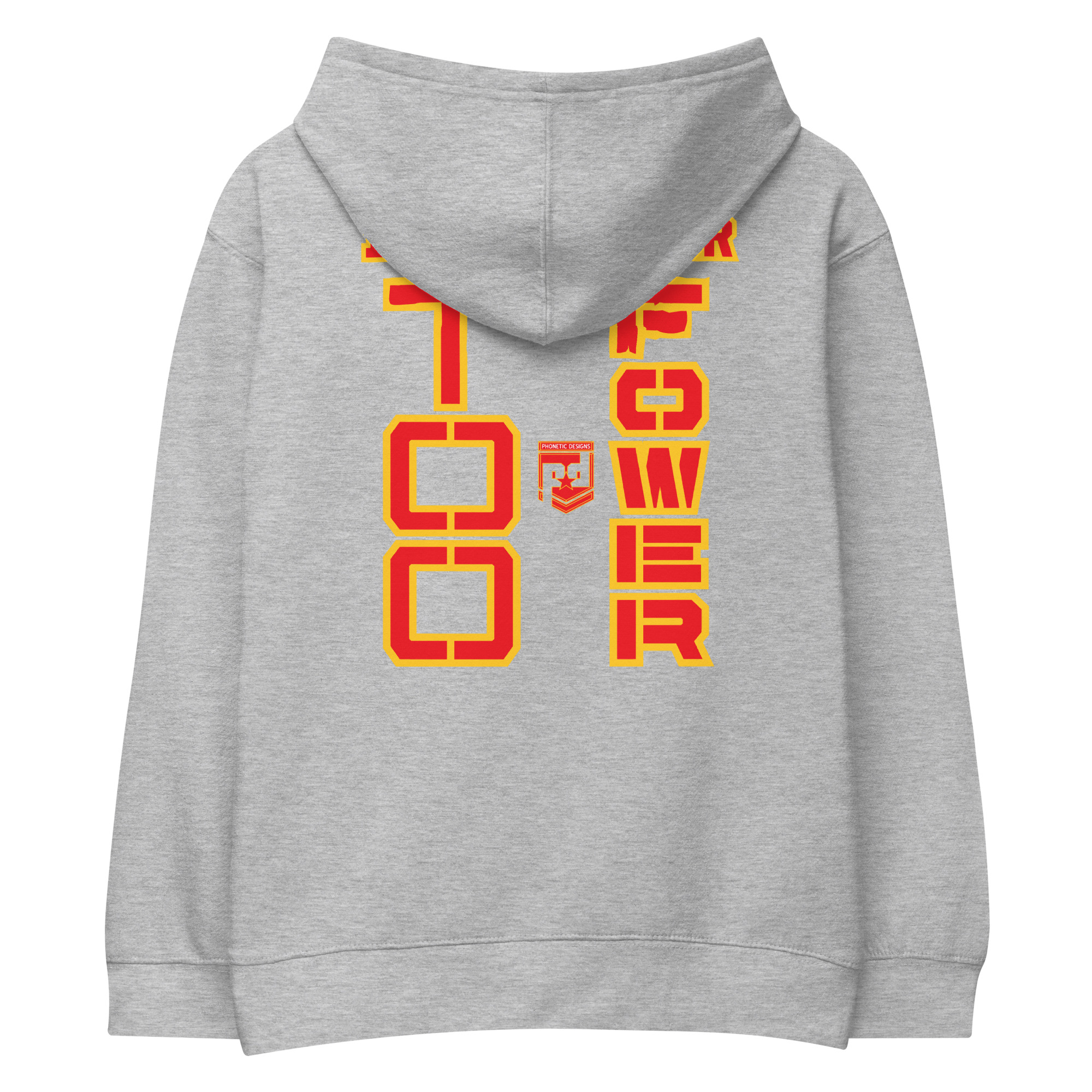 DAD IS A VETERAN TOO FOWER Kids Fleece Hoodie - Image 4