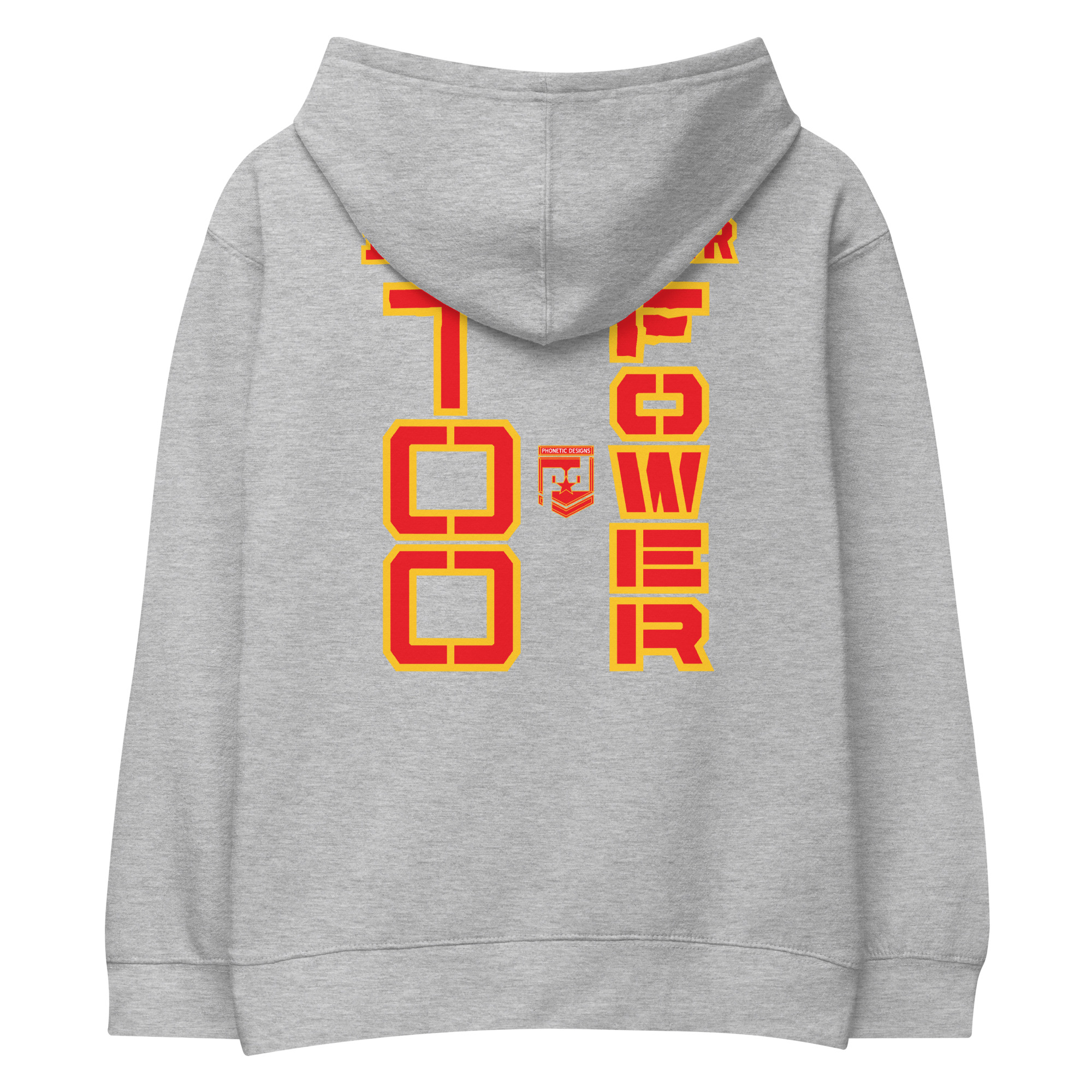 DAD IS A VETERAN TOO FOWER Kids Fleece Hoodie - Image 4