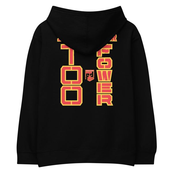 DAD IS A VETERAN TOO FOWER Kids Fleece Hoodie