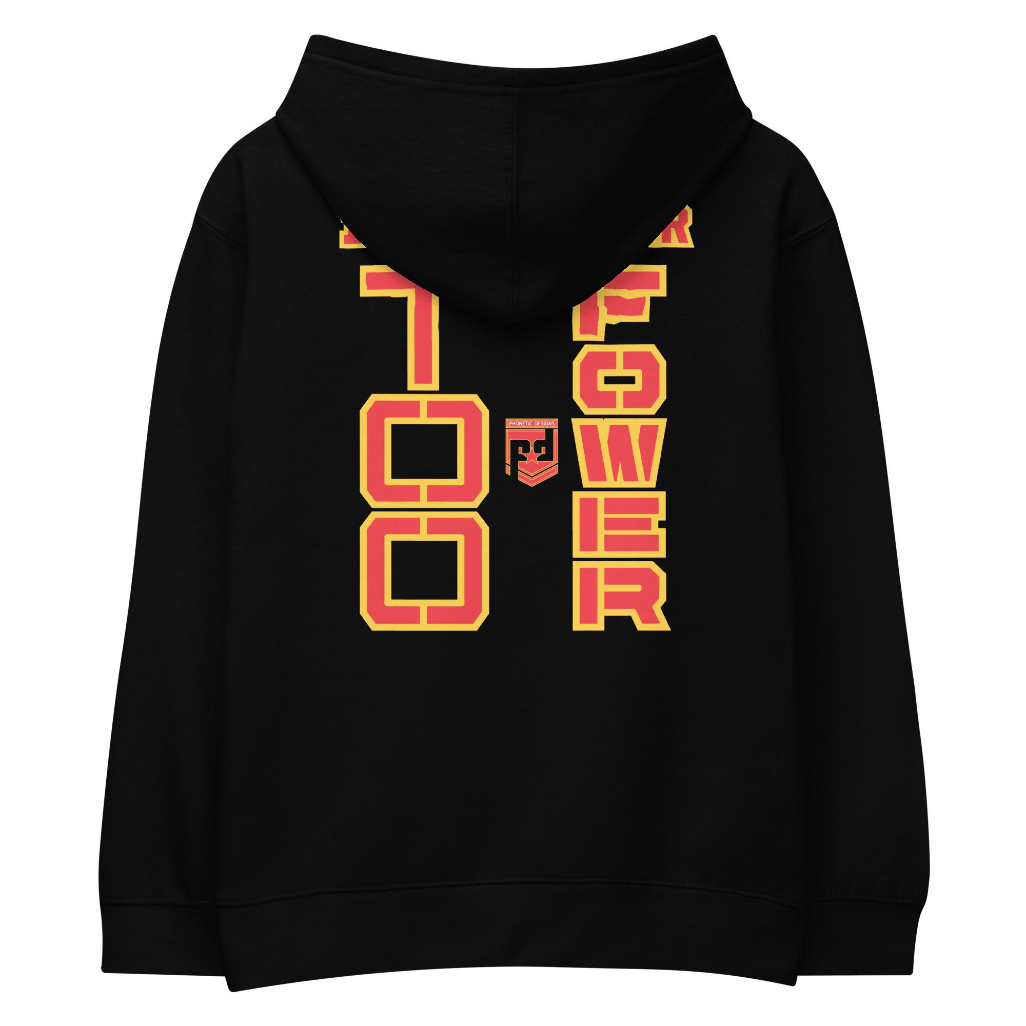 DAD IS A VETERAN TOO FOWER Kids Fleece Hoodie - Image 2