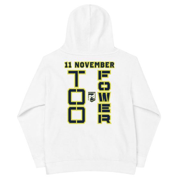 GRANDMA IS A VETERAN TOO FOWER Kids Fleece Hoodie - Image 6