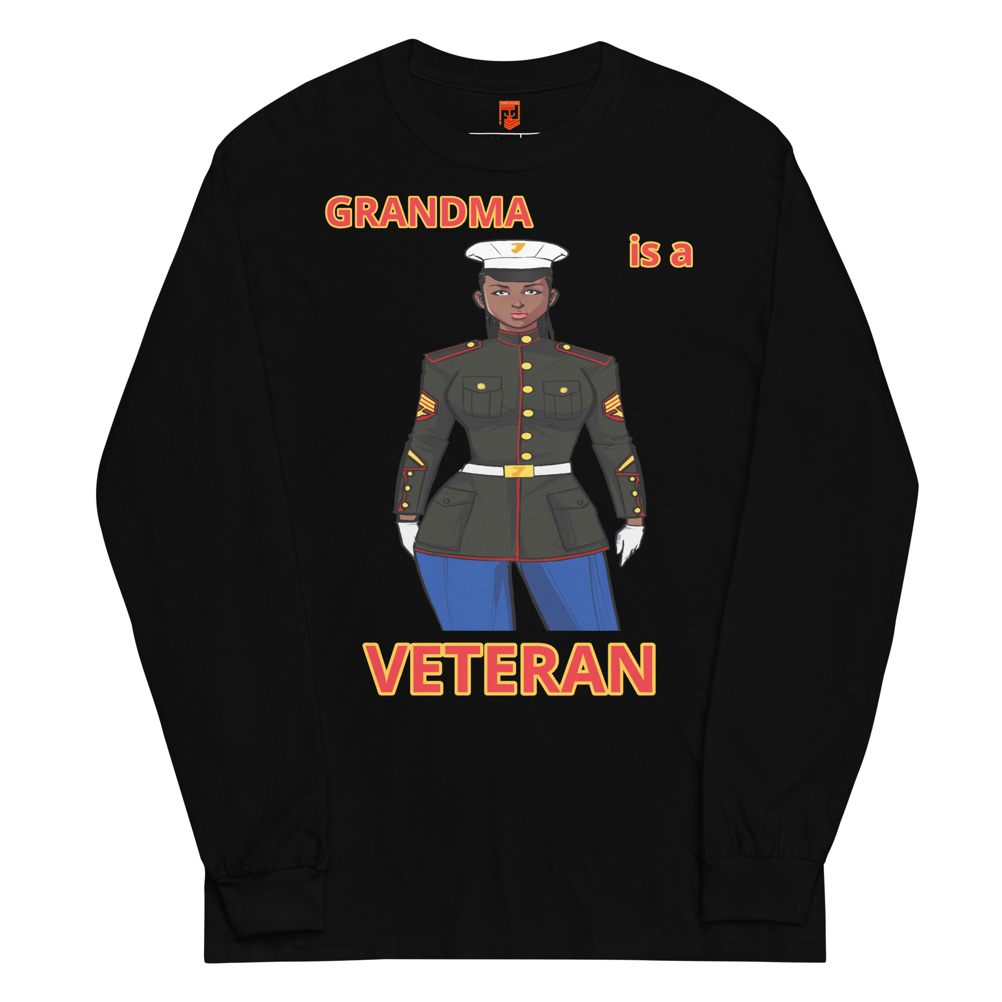 GRANDMA IS A VETERAN TOO FOWER Long Sleeve Shirt