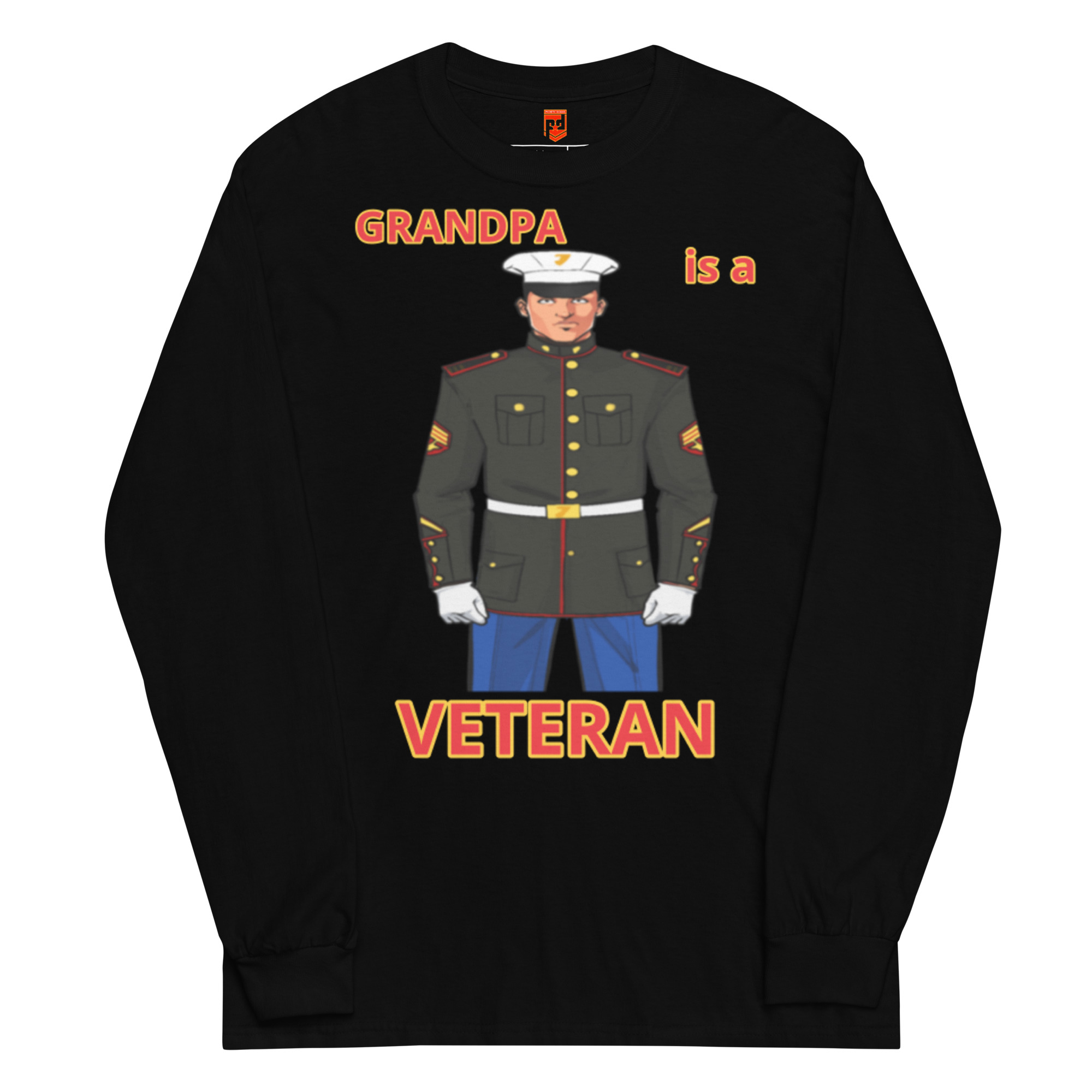 GRANDPA IS A VETERAN TOO FOWER Long Sleeve Shirt