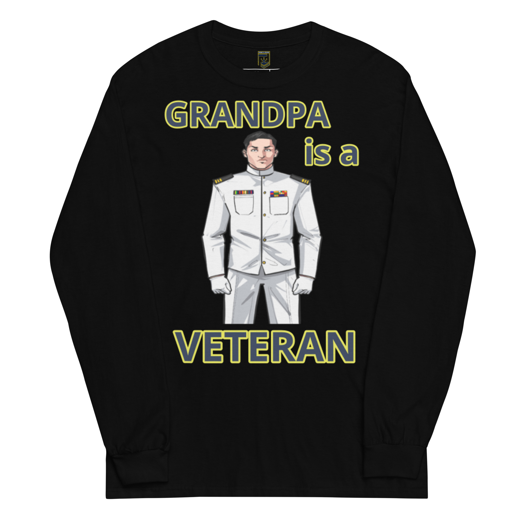GRANDPA IS A VETERAN TOO FOWER Long Sleeve Shirt