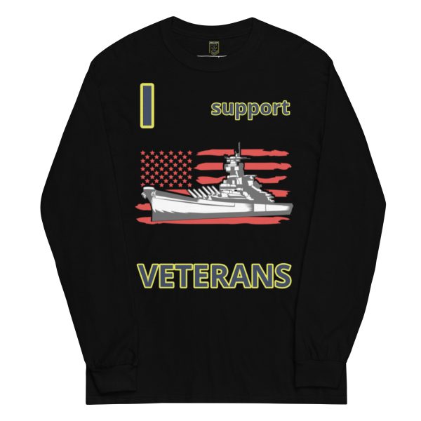 I SUPPORT  VETERANS TOO FOWER Long Sleeve Shirt