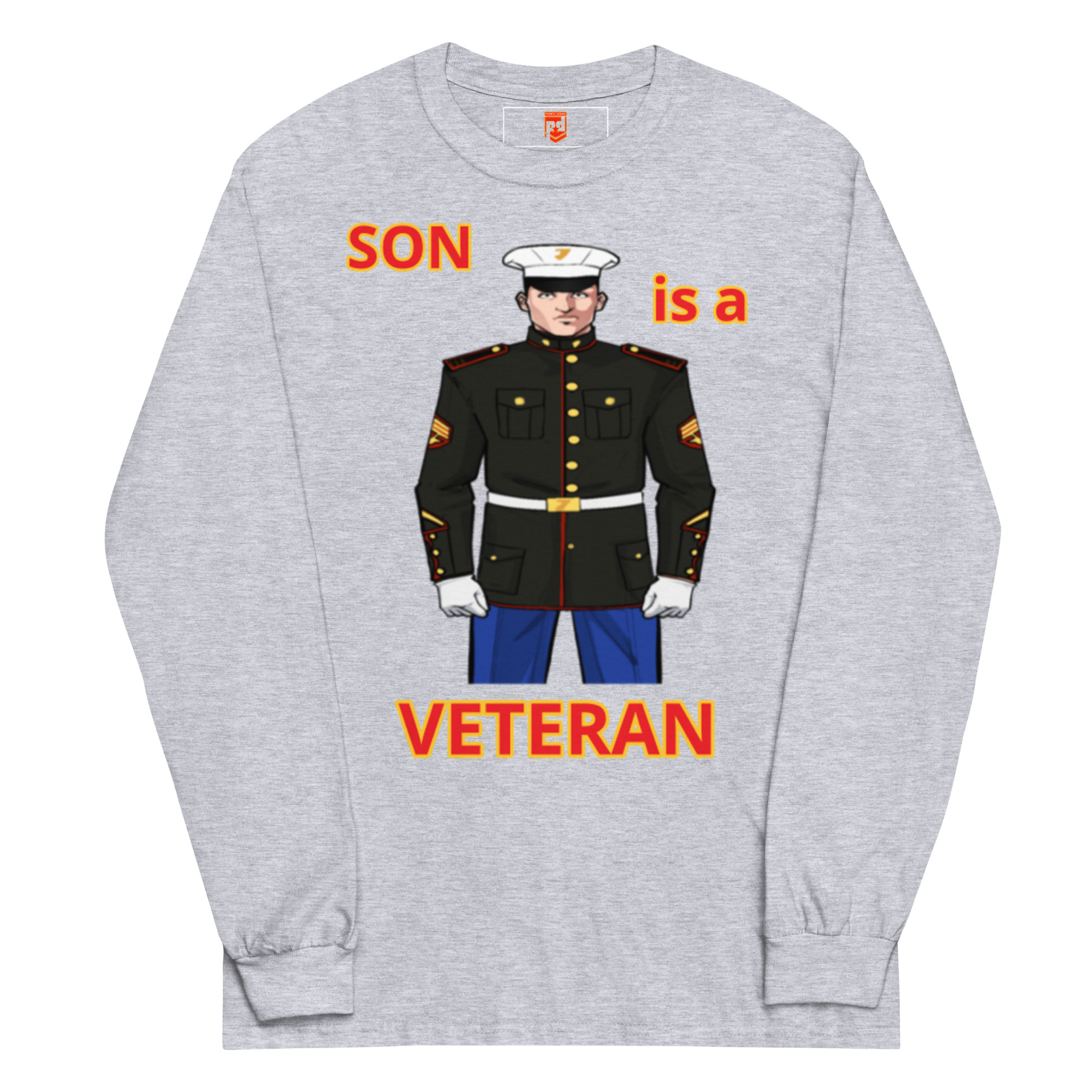 SON IS A VETERAN TOO FOWER Long Sleeve Shirt - Image 3