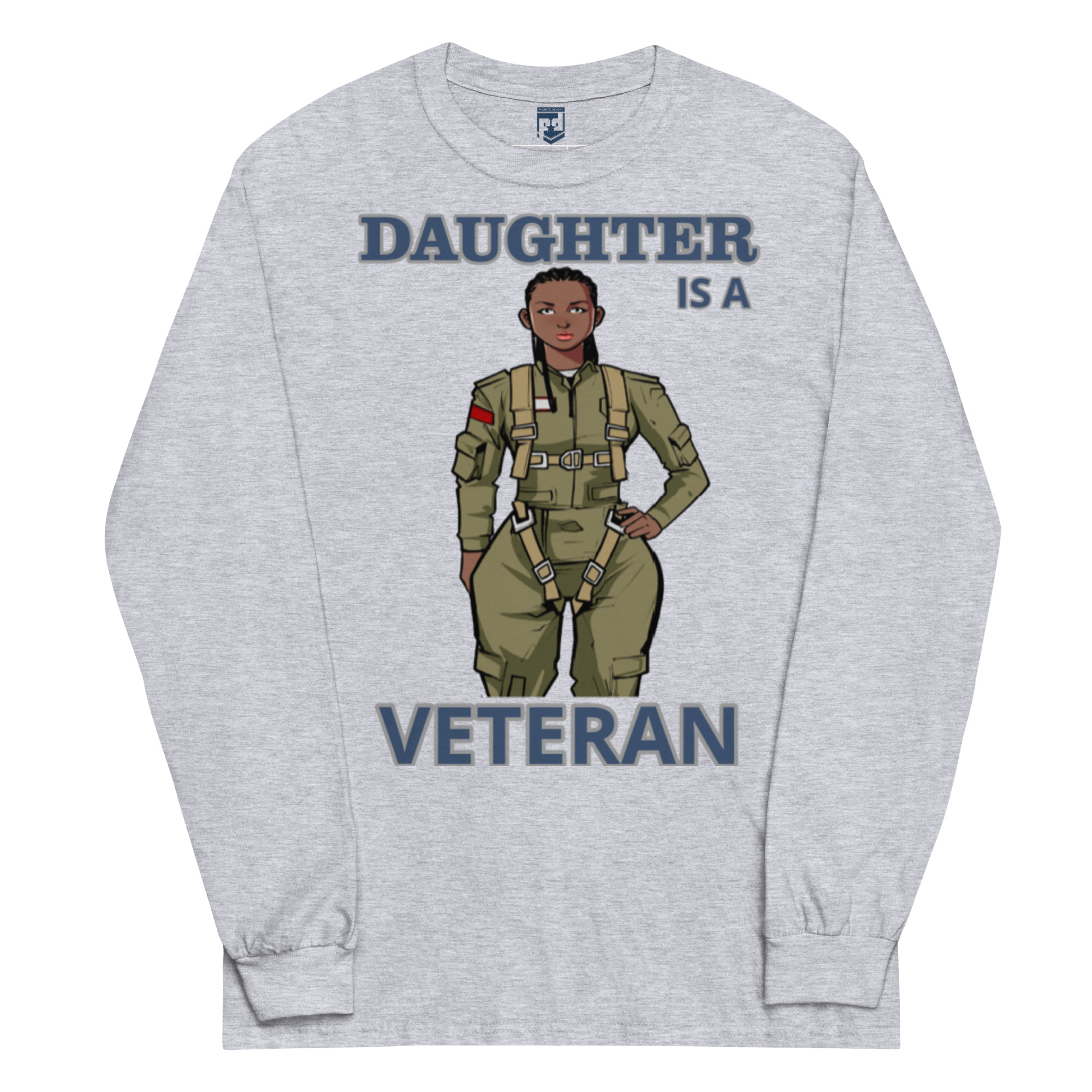 DAUGHTER IS A VETERAN TOO FOWER Long Sleeve Shirt - Image 3