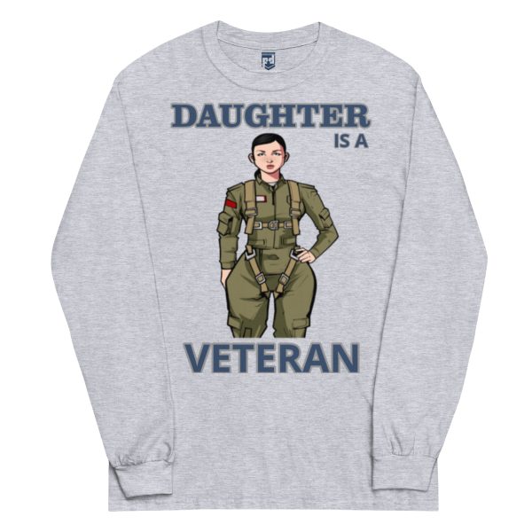 DAUGHTER IS A VETERAN TOO FOWER Long Sleeve Shirt - Image 3
