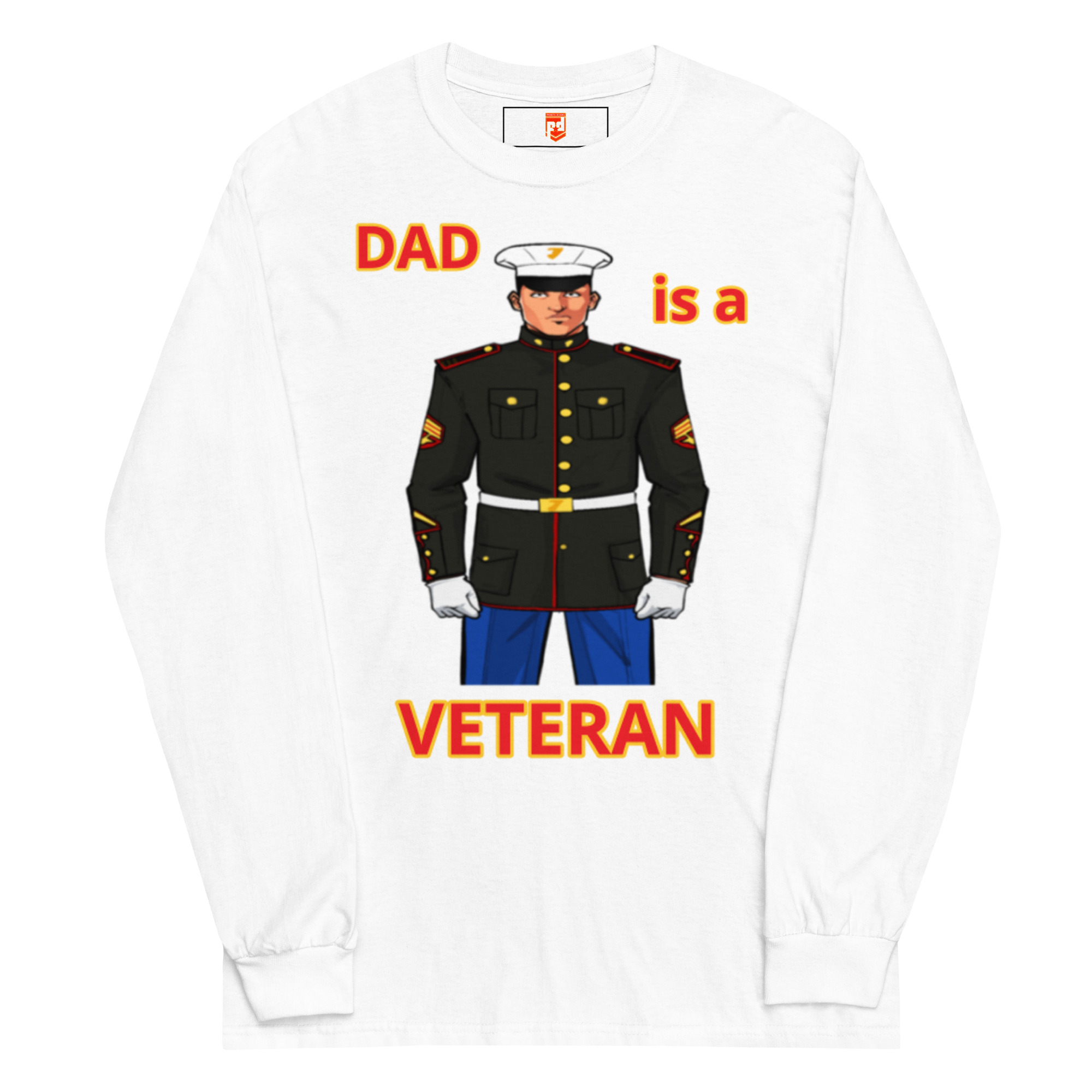 DAD IS A VETERAN TOO FOWER Long Sleeve Shirt - Image 5