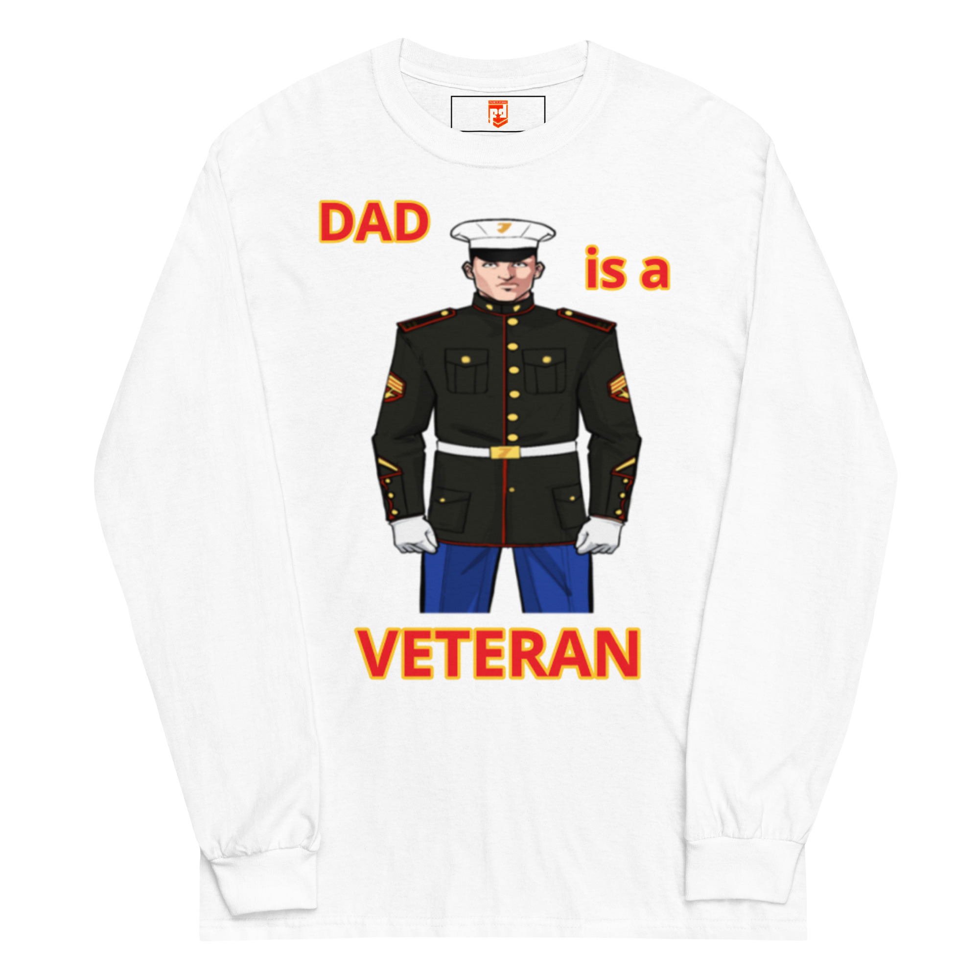 DAD IS A VETERAN TOO FOWER Long Sleeve Shirt - Image 5