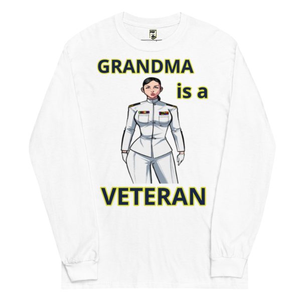 GRANDMA IS A VETERAN TOO FOWER Long Sleeve Shirt - Image 5