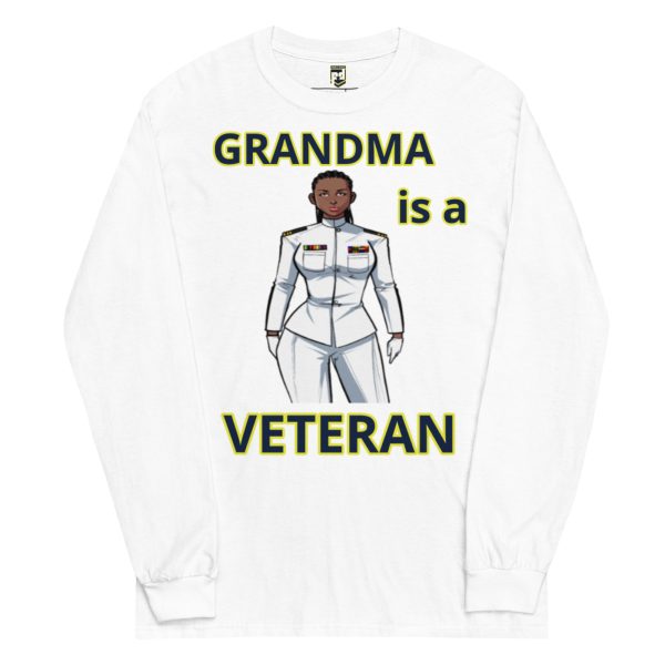 GRANDMA IS A VETERAN TOO FOWER Long Sleeve Shirt - Image 5