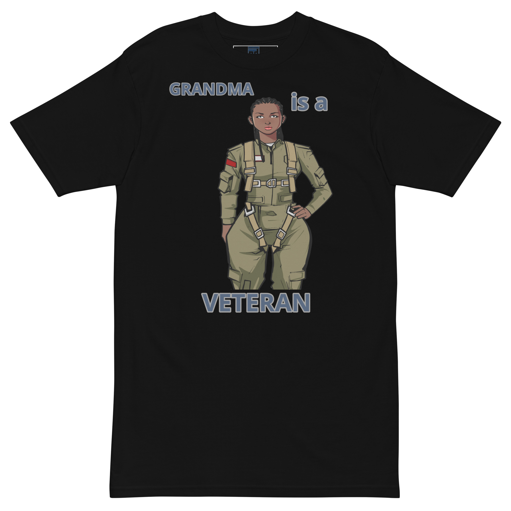 GRANDMA IS A VETERAN TOO FOWER Tee